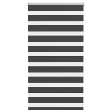 Zebra rolgordijn 70x100 cm stofbreedte 65,9 cm zwart
