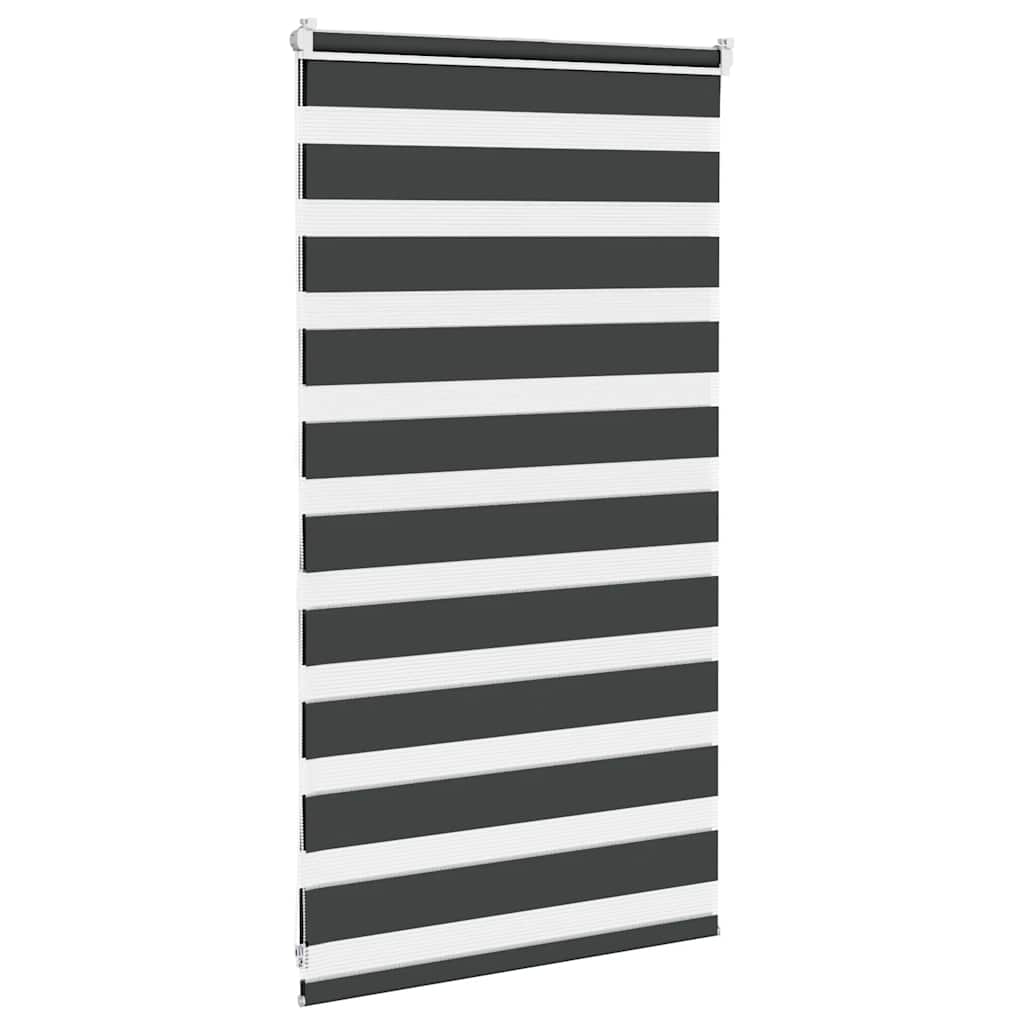 Zebra rolgordijn 70x100 cm stofbreedte 65,9 cm zwart