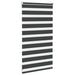Zebra rolgordijn 70x100 cm stofbreedte 65,9 cm zwart