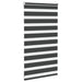 Zebra rolgordijn 85x100 cm stofbreedte 80,9 cm zwart