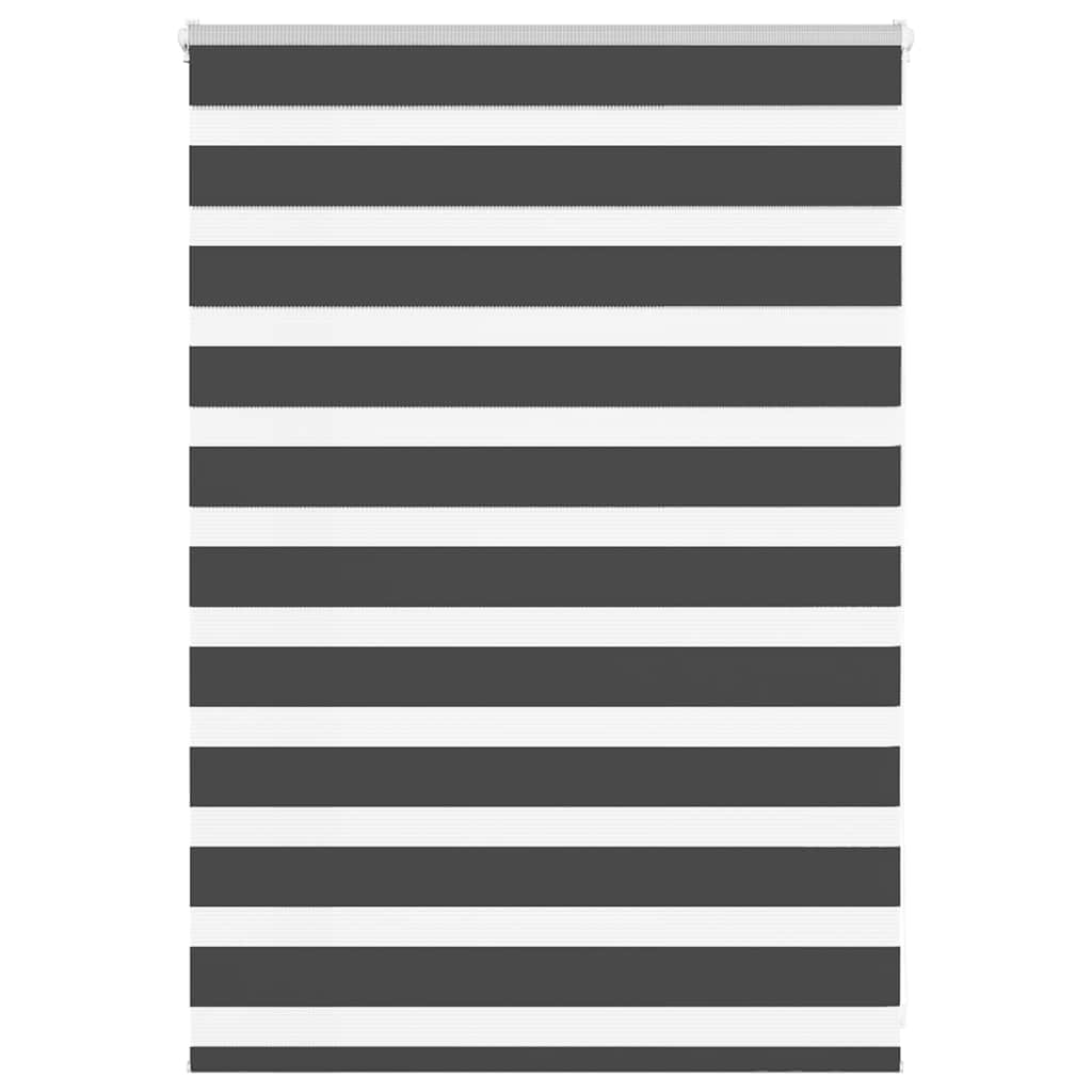 Zebra rolgordijn 95x100 cm stofbreedte 90,9 cm zwart