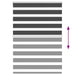 Zebra rolgordijn 105x100 cm stofbreedte 100,9 cm zwart