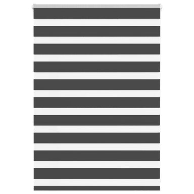 Zebra rolgordijn 115x100 cm stofbreedte 110,9 cm zwart