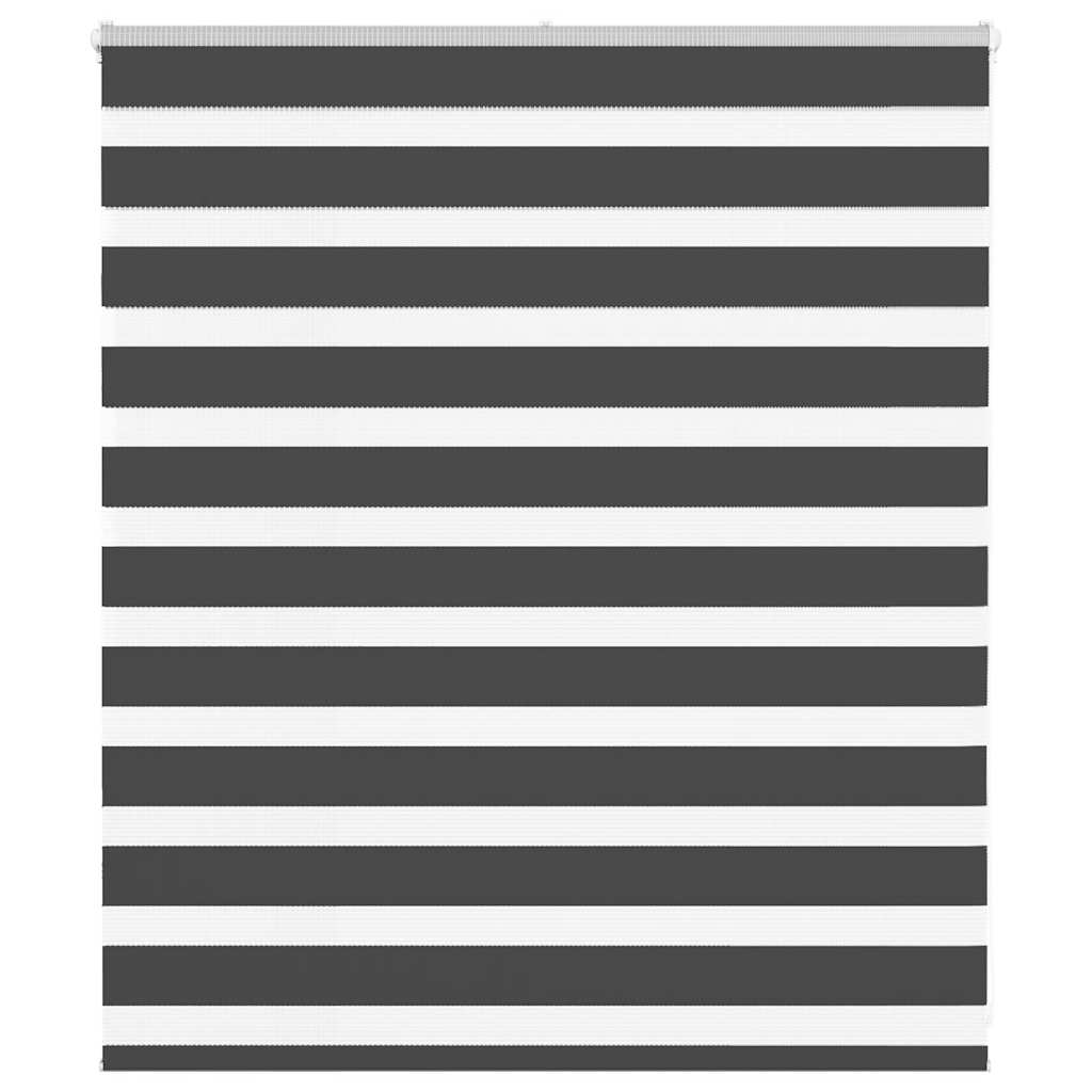 Zebra rolgordijn 120x100 cm stofbreedte 115,9 cm zwart
