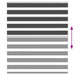 Zebra rolgordijn 120x100 cm stofbreedte 115,9 cm zwart