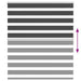 Zebra rolgordijn 125x100 cm stofbreedte 120,9 cm zwart
