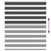 Zebra rolgordijn 135x100 cm stofbreedte 130,9 cm zwart