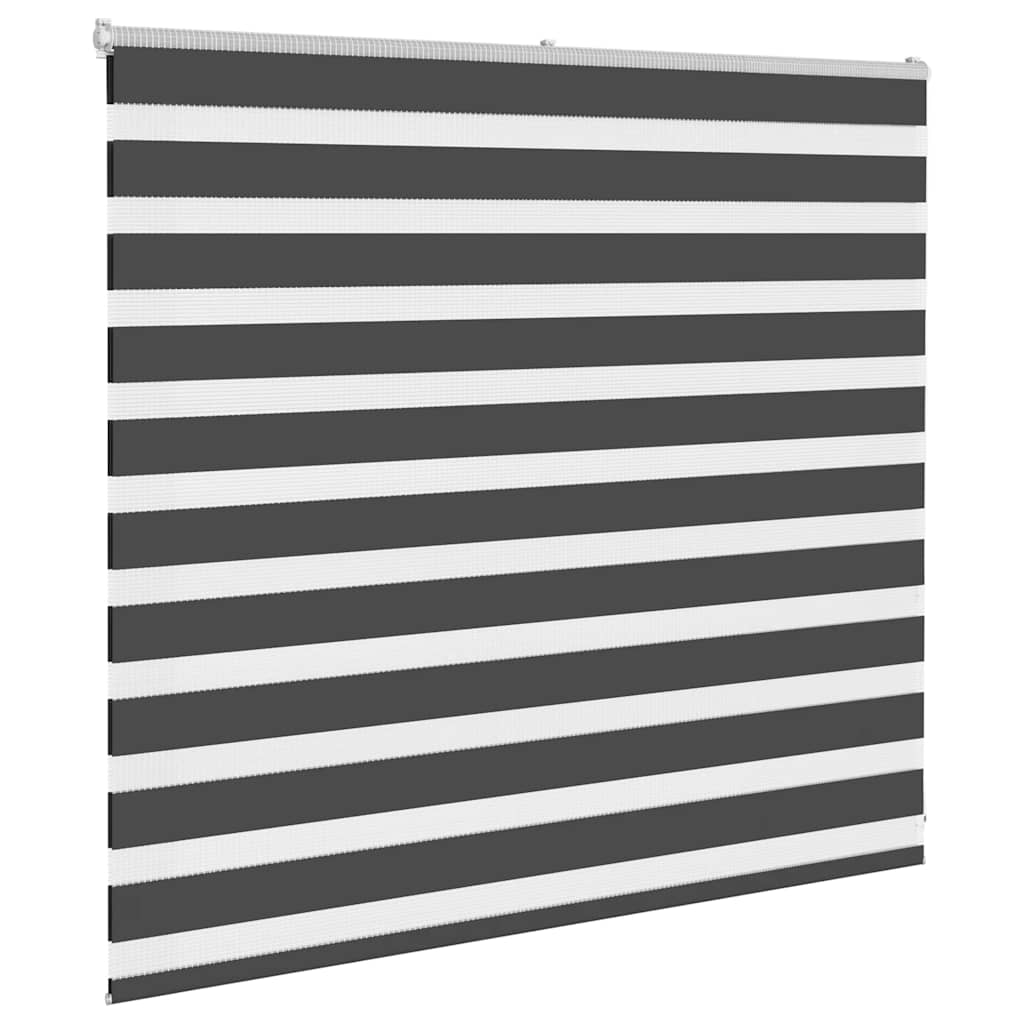 Zebra rolgordijn 160x100 cm stofbreedte 155,9 cm zwart
