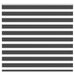 Zebra rolgordijn 165x100 cm stofbreedte 160,9 cm zwart