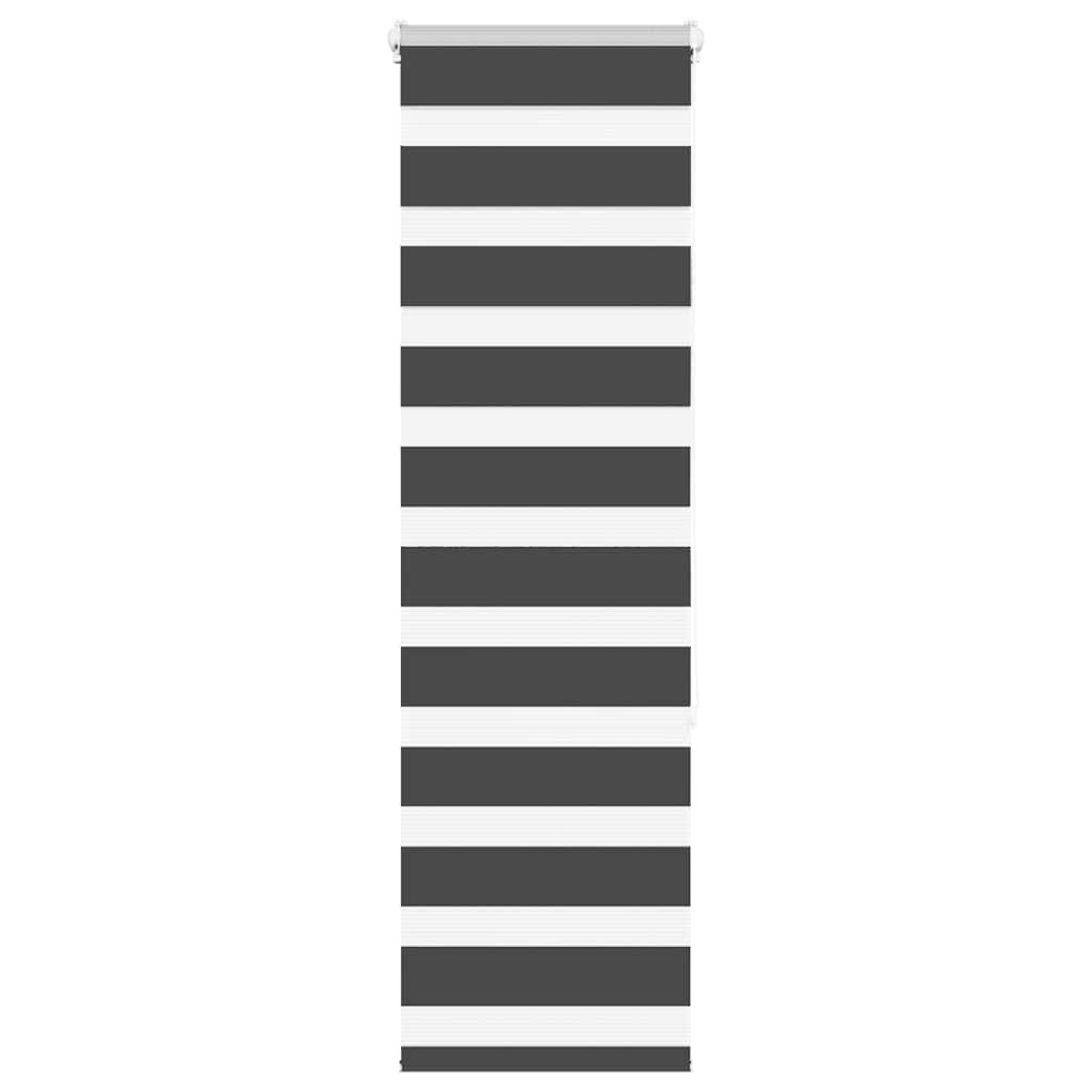 Zebra rolgordijn 40x150 cm stofbreedte 35,9 cm zwart