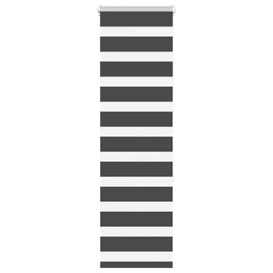Zebra rolgordijn 40x150 cm stofbreedte 35,9 cm zwart