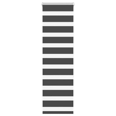 Zebra rolgordijn 45x150 cm stofbreedte 40,9 cm zwart