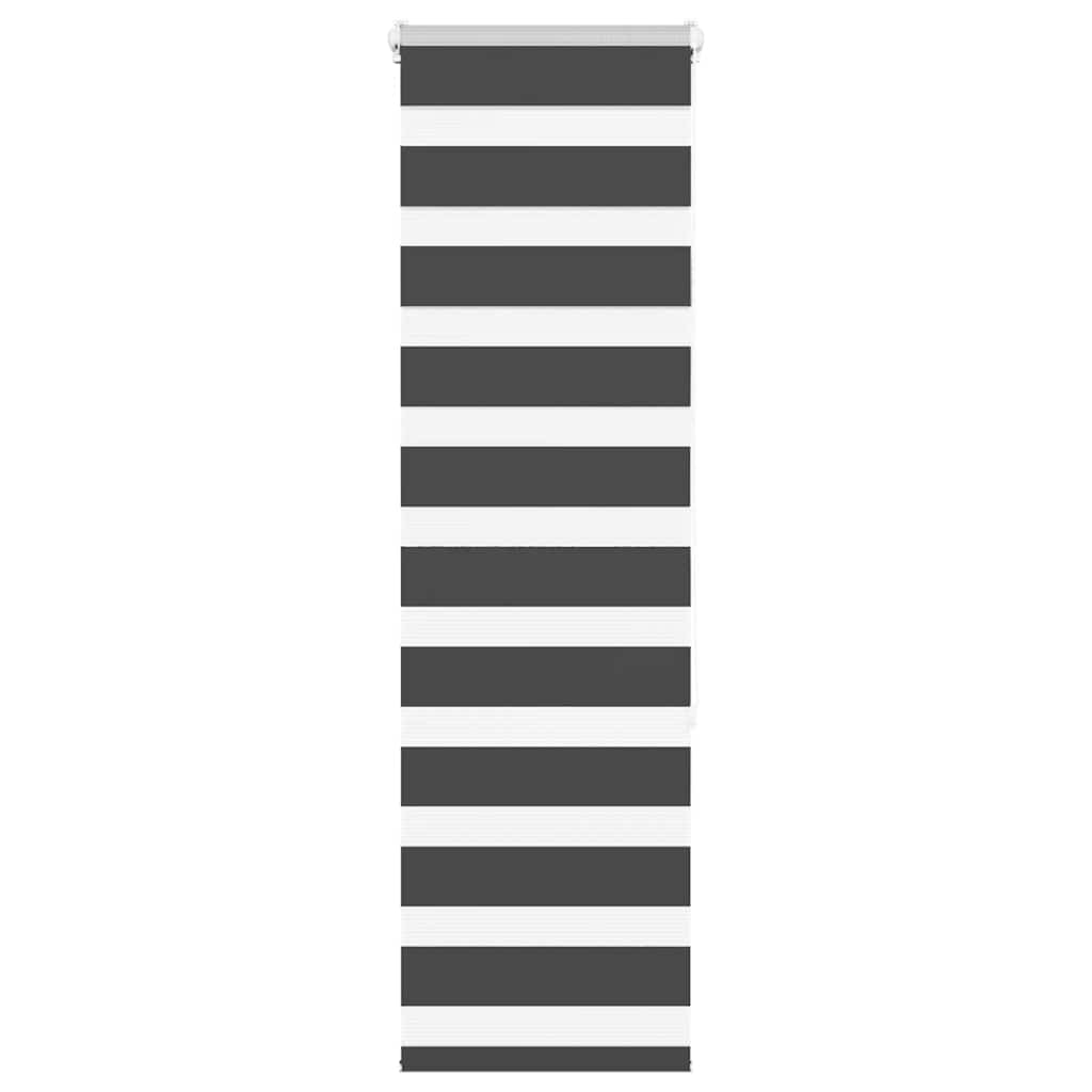Zebra rolgordijn 50x150 cm stofbreedte 45,9cm zwart
