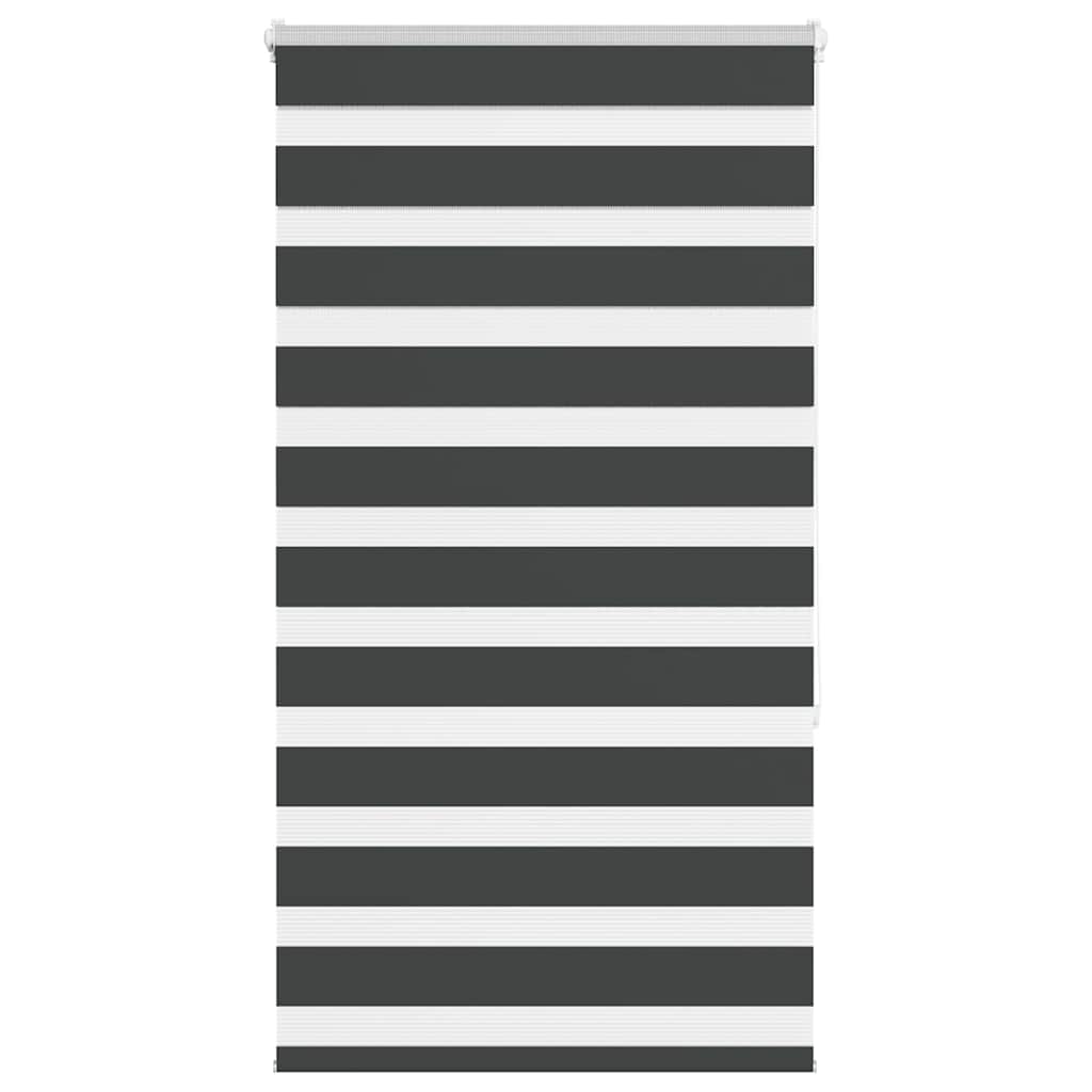 Zebra rolgordijn 70x150 cm stofbreedte 65,9 cm zwart