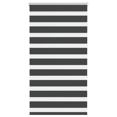Zebra rolgordijn 70x150 cm stofbreedte 65,9 cm zwart
