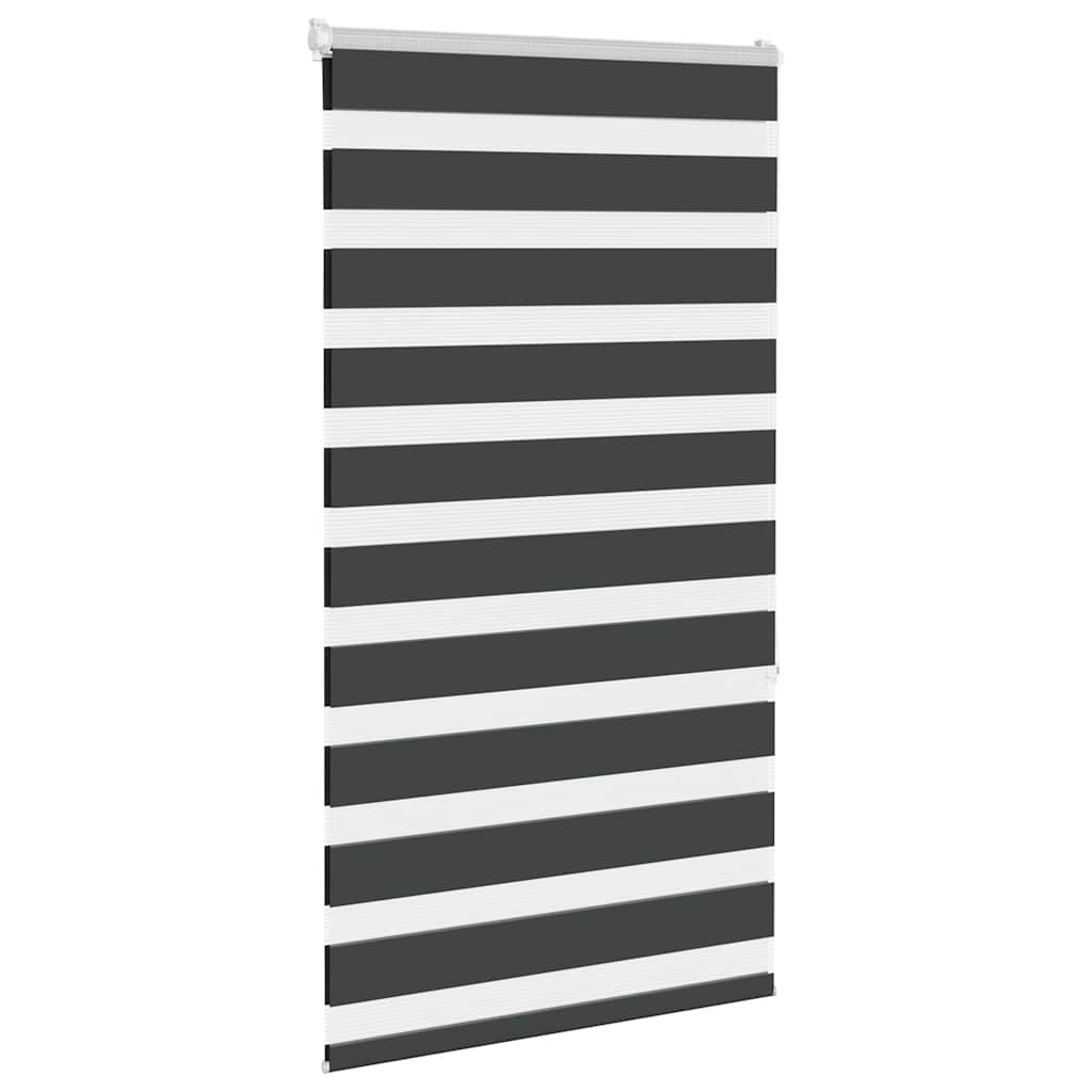Zebra rolgordijn 70x150 cm stofbreedte 65,9 cm zwart