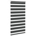 Zebra rolgordijn 75x150 cm stofbreedte 70,9 cm zwart