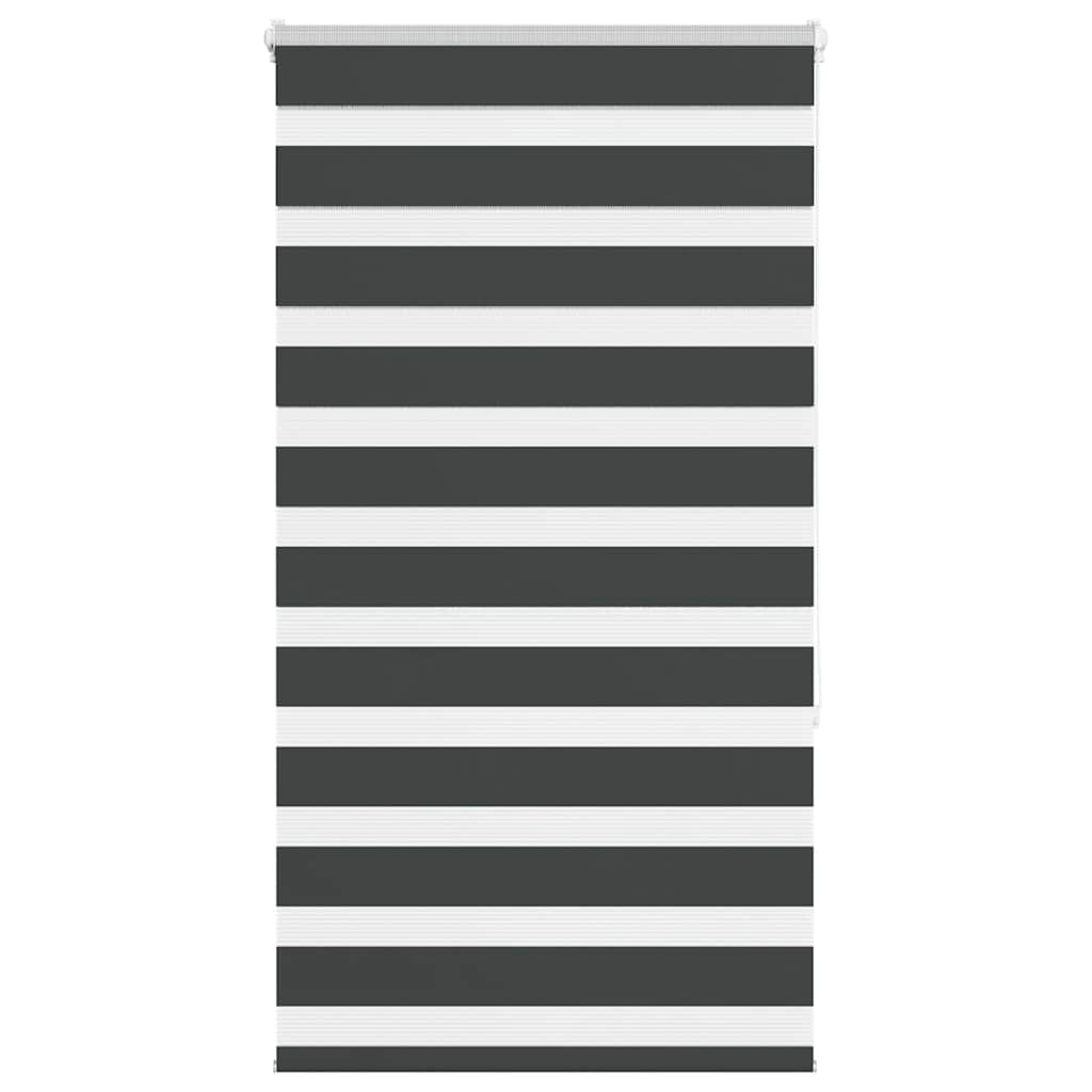 Zebra rolgordijn 85x150 cm stofbreedte 80,9 cm zwart
