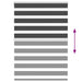 Zebra rolgordijn 95x150 cm stofbreedte 90,9 cm zwart