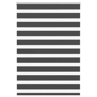 Zebra rolgordijn 100x150 cm stofbreedte 95,9 cm zwart