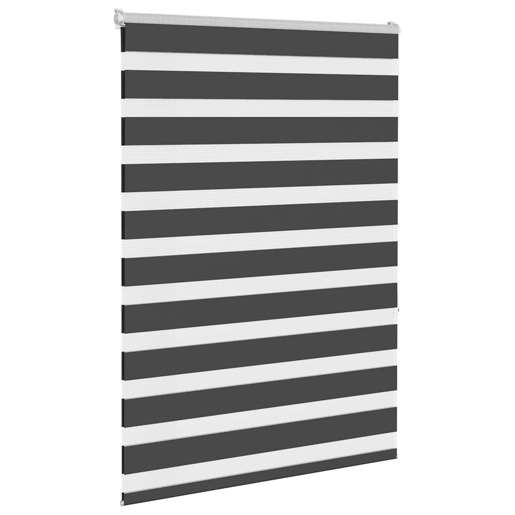 Zebra rolgordijn 100x150 cm stofbreedte 95,9 cm zwart