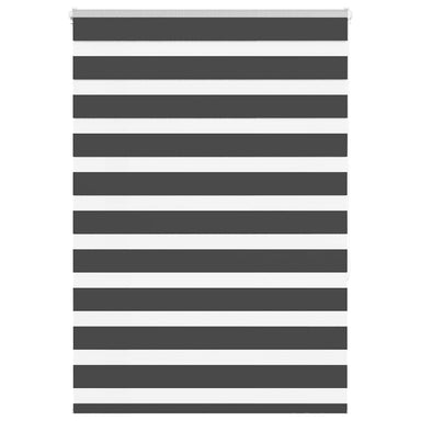 Zebra rolgordijn 105x150 cm stofbreedte 100,9 cm zwart