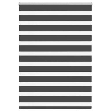 Zebra rolgordijn 110x150 cm stofbreedte 105,9 cm zwart