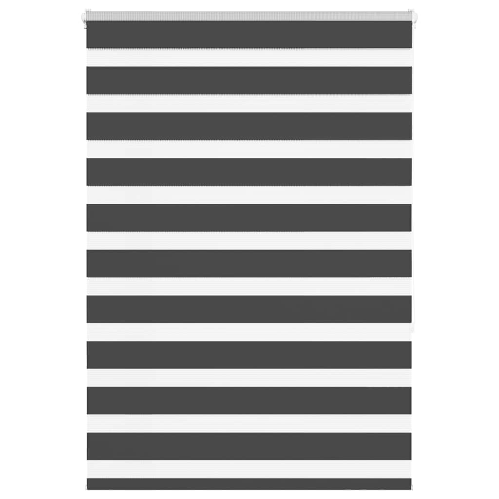 Zebra rolgordijn 115x150 cm stofbreedte 110,9 cm zwart
