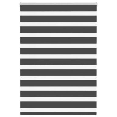 Zebra rolgordijn 115x150 cm stofbreedte 110,9 cm zwart