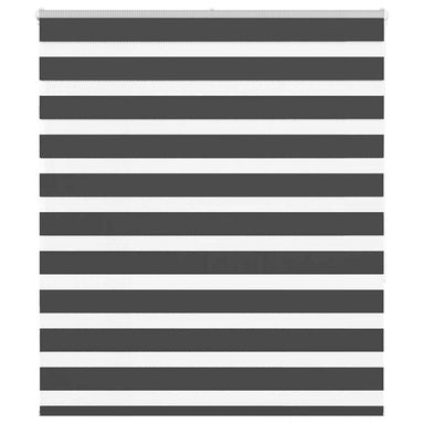 Zebra rolgordijn 120x150 cm stofbreedte 115,9 cm zwart