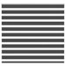 Zebra rolgordijn 155x150 cm stofbreedte 150,9 cm zwart
