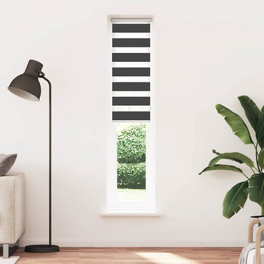 Zebra rolgordijn 40x200 cm stofbreedte 35,9 cm zwart