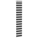 Zebra rolgordijn 50x200 cm stofbreedte 45,9cm zwart