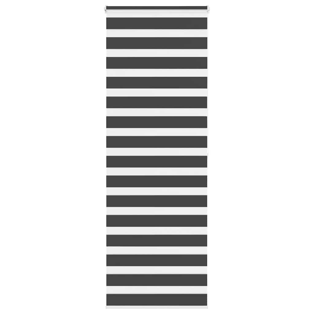 Zebra rolgordijn 70x200 cm stofbreedte 65,9 cm zwart