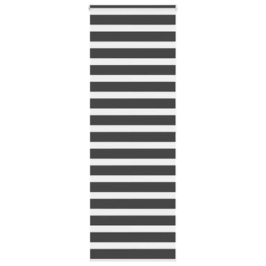 Zebra rolgordijn 85x200 cm stofbreedte 80,9 cm zwart