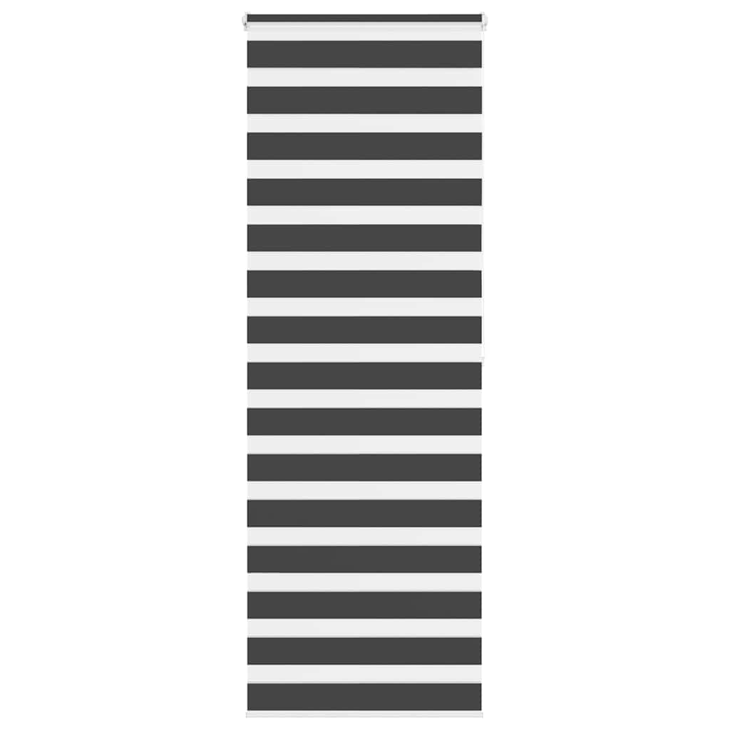 Zebra rolgordijn 90x200 cm stofbreedte 85,9 cm zwart