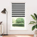Zebra rolgordijn 95x200 cm stofbreedte 90,9 cm zwart