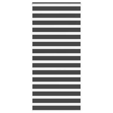 Zebra rolgordijn 100x200 cm stofbreedte 95,9 cm zwart