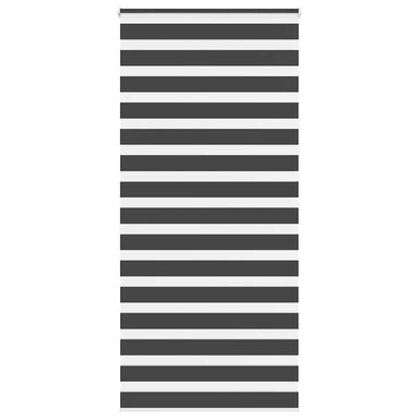 Zebra rolgordijn 105x200 cm stofbreedte 100,9 cm zwart