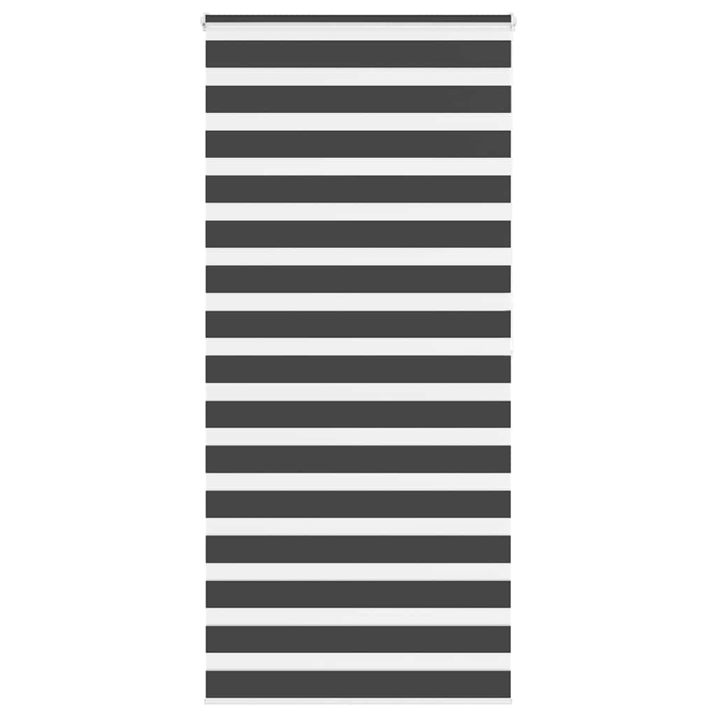 Zebra rolgordijn 110x200 cm stofbreedte 105,9 cm zwart