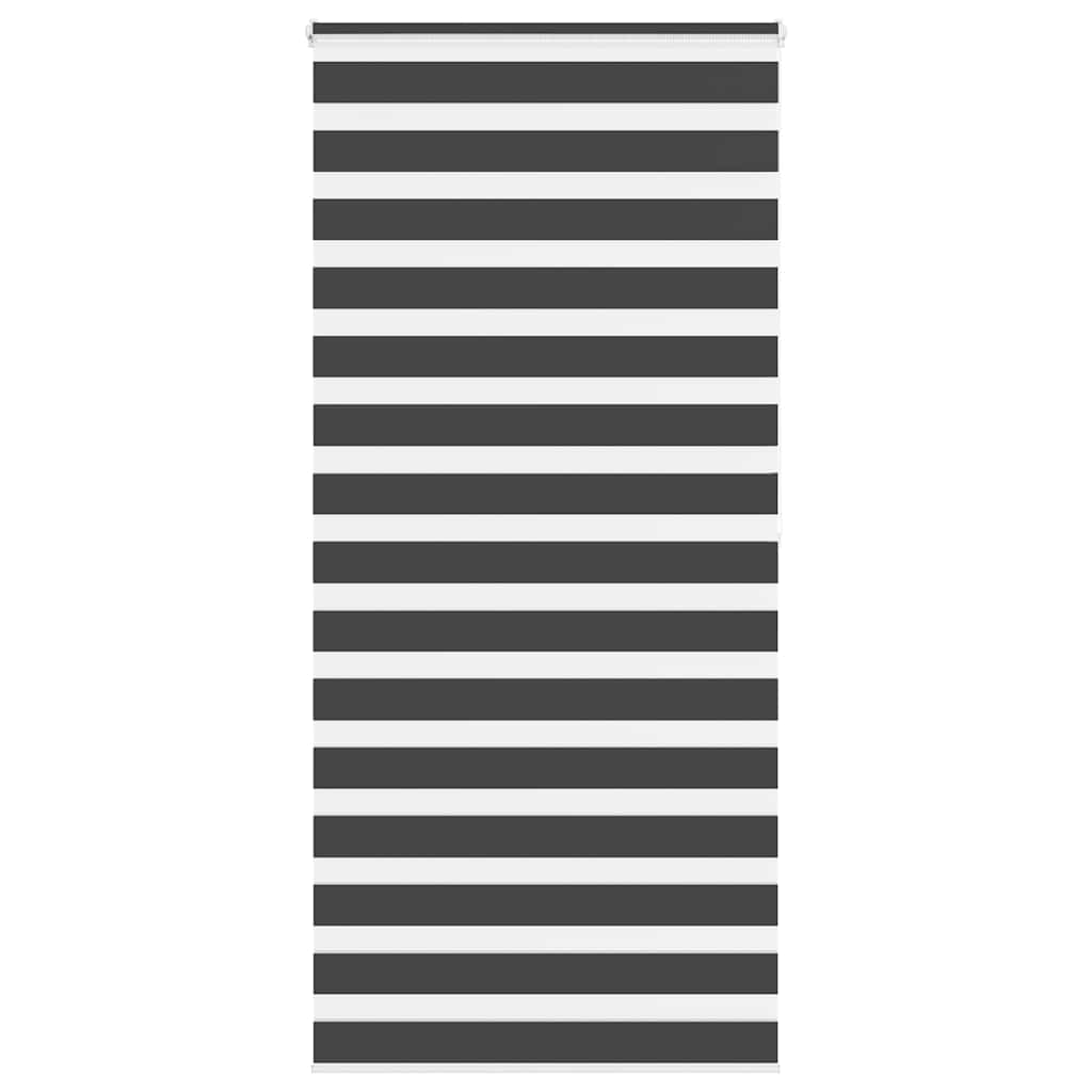 Zebra rolgordijn 115x200 cm stofbreedte 110,9 cm zwart