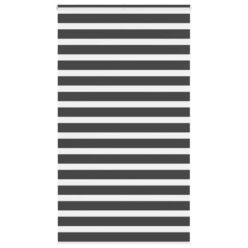 Zebra rolgordijn 135x200 cm stofbreedte 130,9 cm zwart
