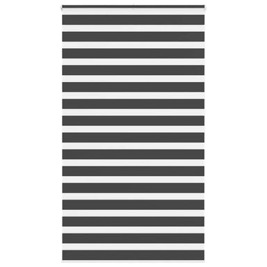 Zebra rolgordijn 135x200 cm stofbreedte 130,9 cm zwart