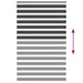 Zebra rolgordijn 140x200 cm stofbreedte 135,9 cm zwart