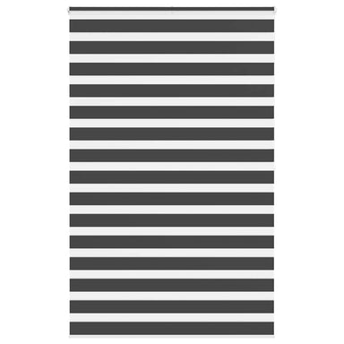 Zebra rolgordijn 145x200 cm stofbreedte 140,9 cm zwart