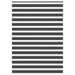 Zebra rolgordijn 155x200 cm stofbreedte 150,9 cm zwart