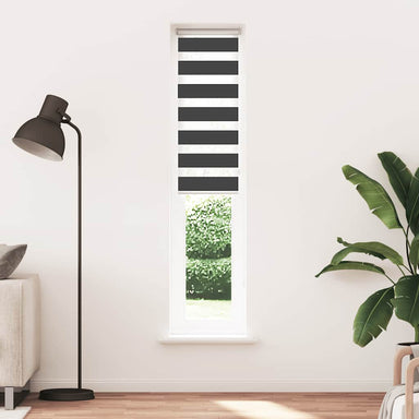 Zebra rolgordijn 40x230 cm stofbreedte 35,9 cm zwart