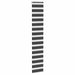 Zebra rolgordijn 45x230 cm stofbreedte 40,9 cm zwart