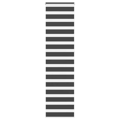 Zebra rolgordijn 50x230 cm stofbreedte 45,9cm zwart