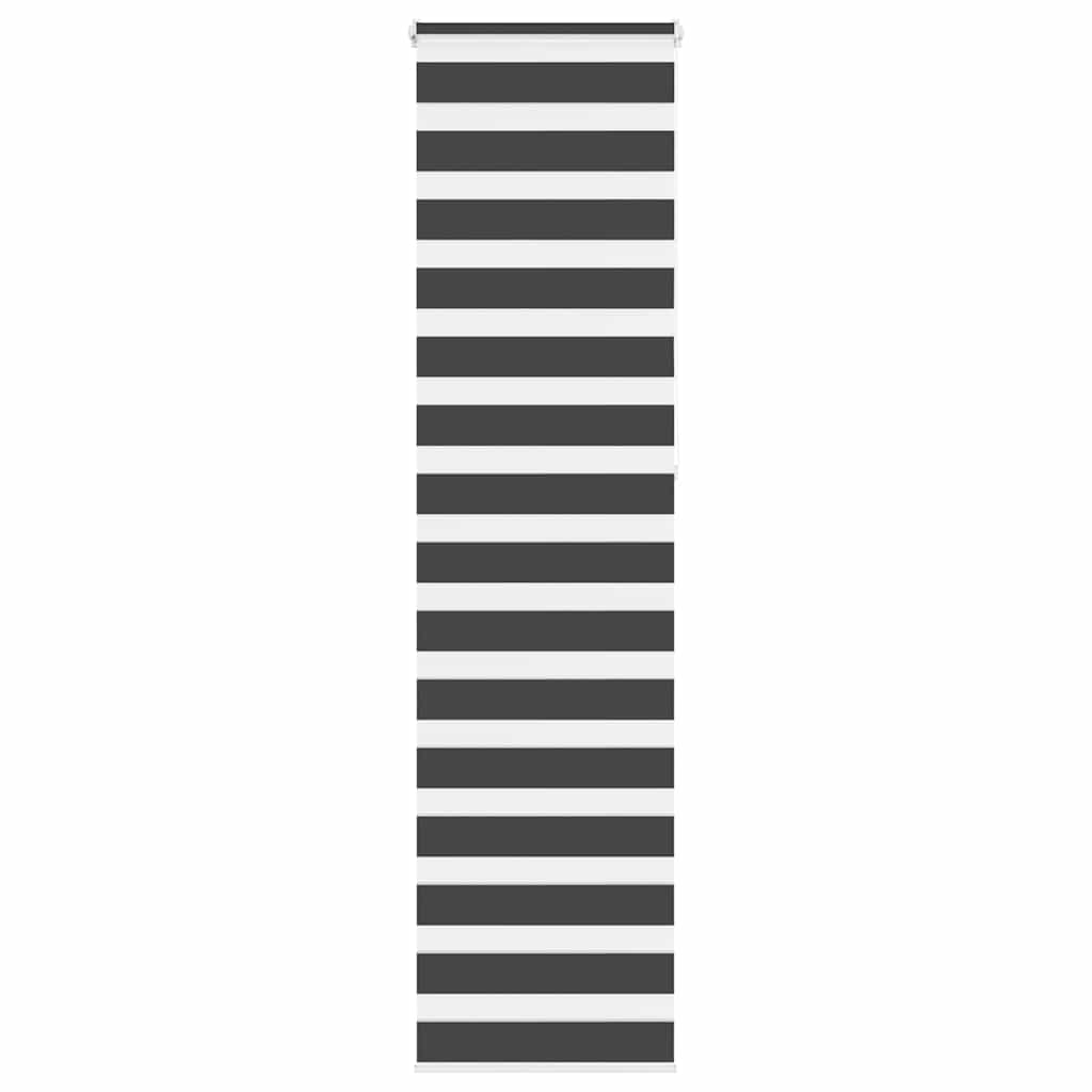 Zebra rolgordijn 60x230 cm stofbreedte zwart 55,9 cm